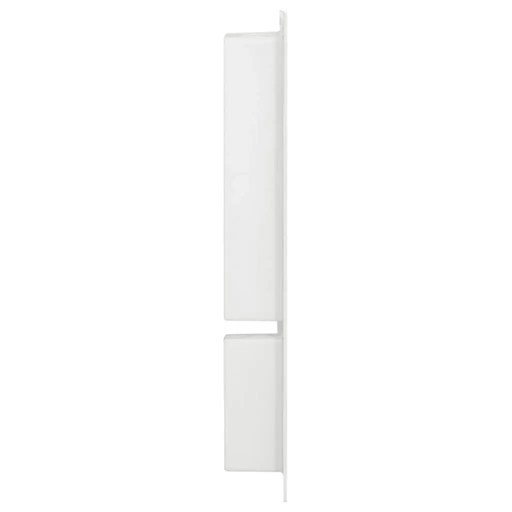 Shower Niche with 2 Compartments High Gloss White 41x69x9 cm 151398