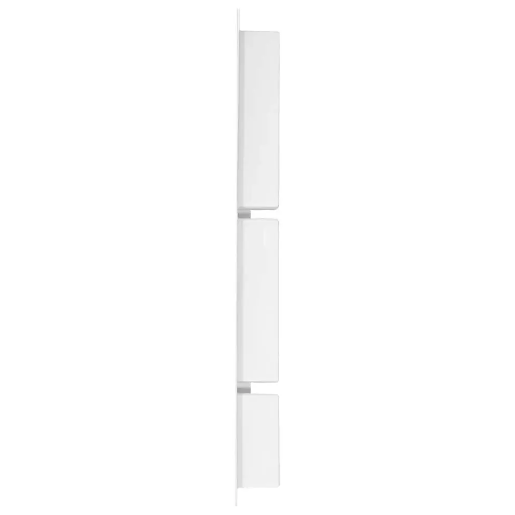 Shower Niche with 3 Compartments Matt White 41x99x9 cm 151399