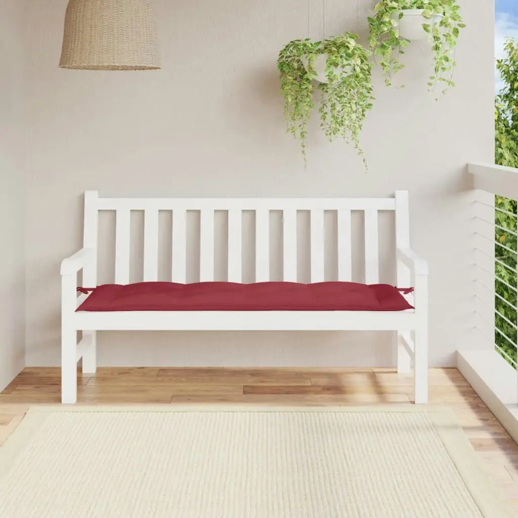 Garden Bench Cushion Wine Red 150x50x7 cm Oxford Fabric 314965