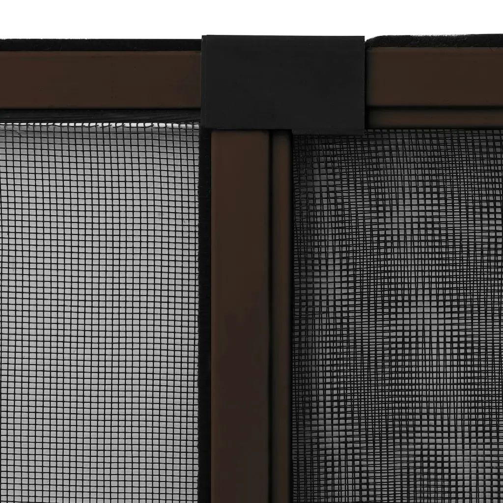 Extendable Insect Screen for Windows Brown (75-143)x50 cm 149039