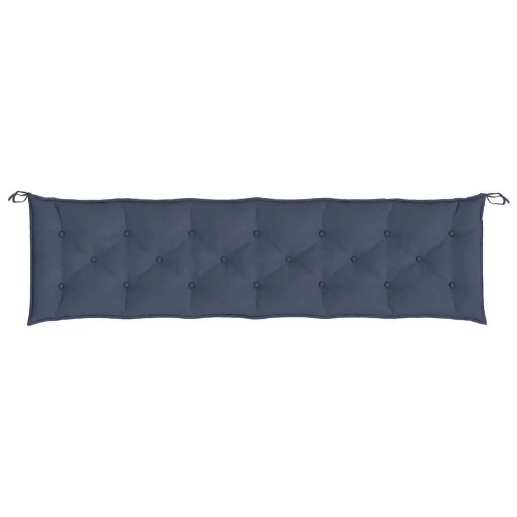 Garden Bench Cushions 2 pcs Navy Blue 200x50x7 cm Oxford Fabric 379127