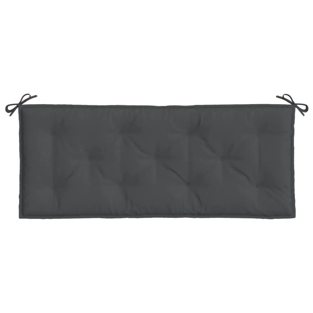 Garden Bench Cushions 2 pcs Melange Anthracite 120x50x7 cm Fabric 4002596