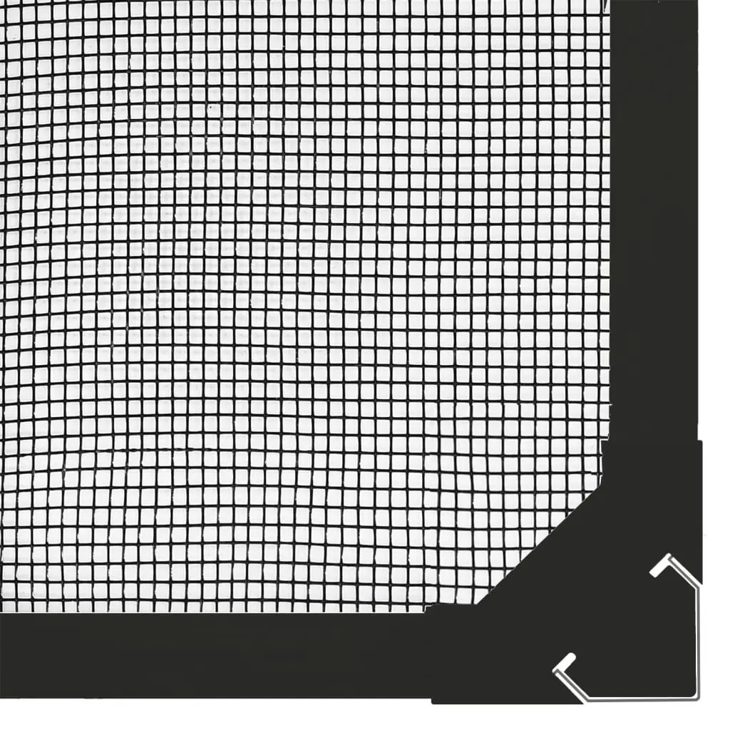 Magnetic Insect Screen for Windows Anthracite 100x120 cm 153852