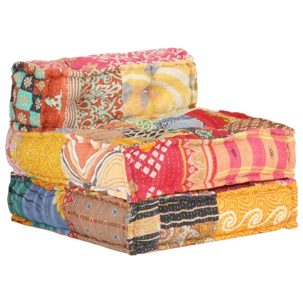 Modular Pouffe Patchwork Fabric 287702