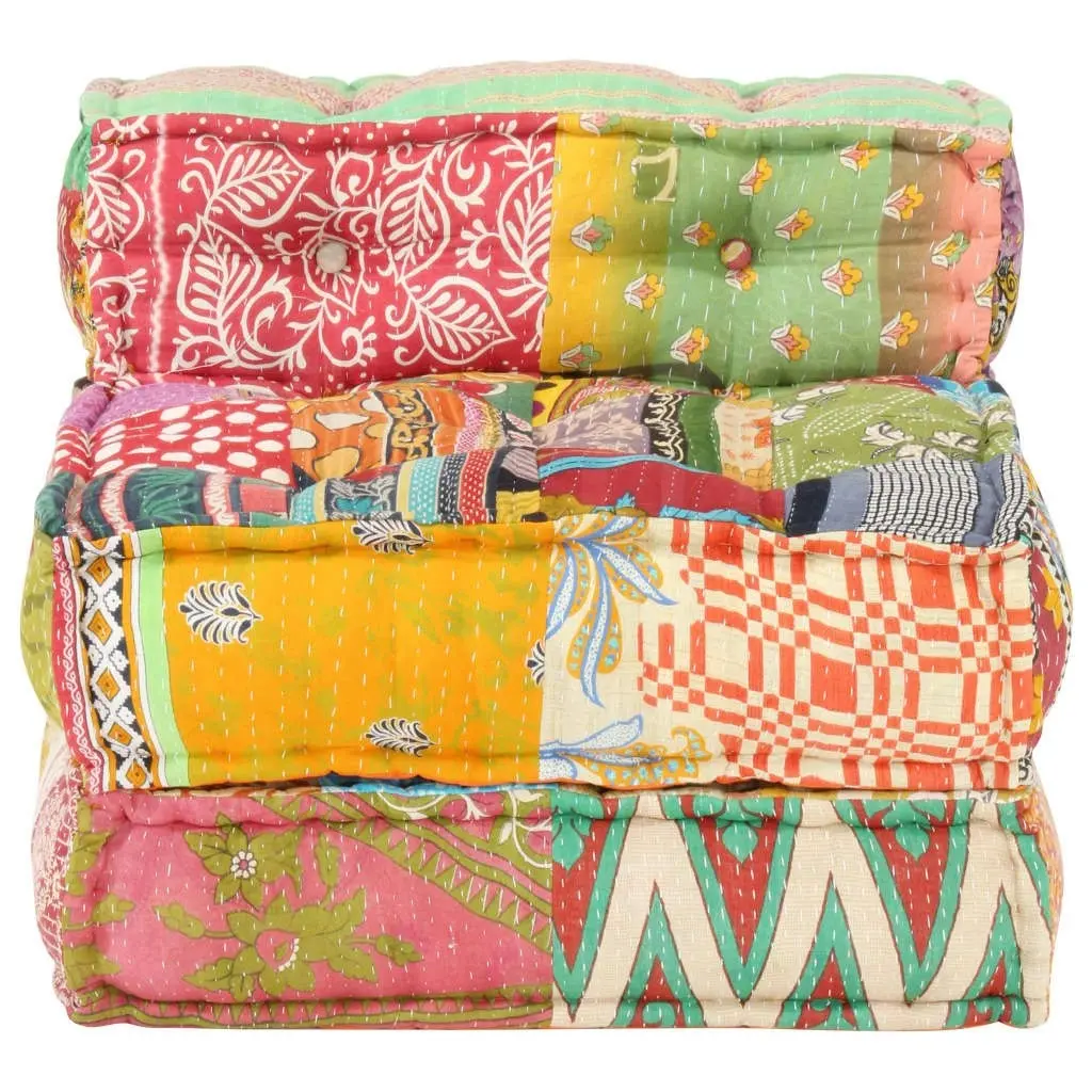 Modular Pouffe Patchwork Fabric 287702