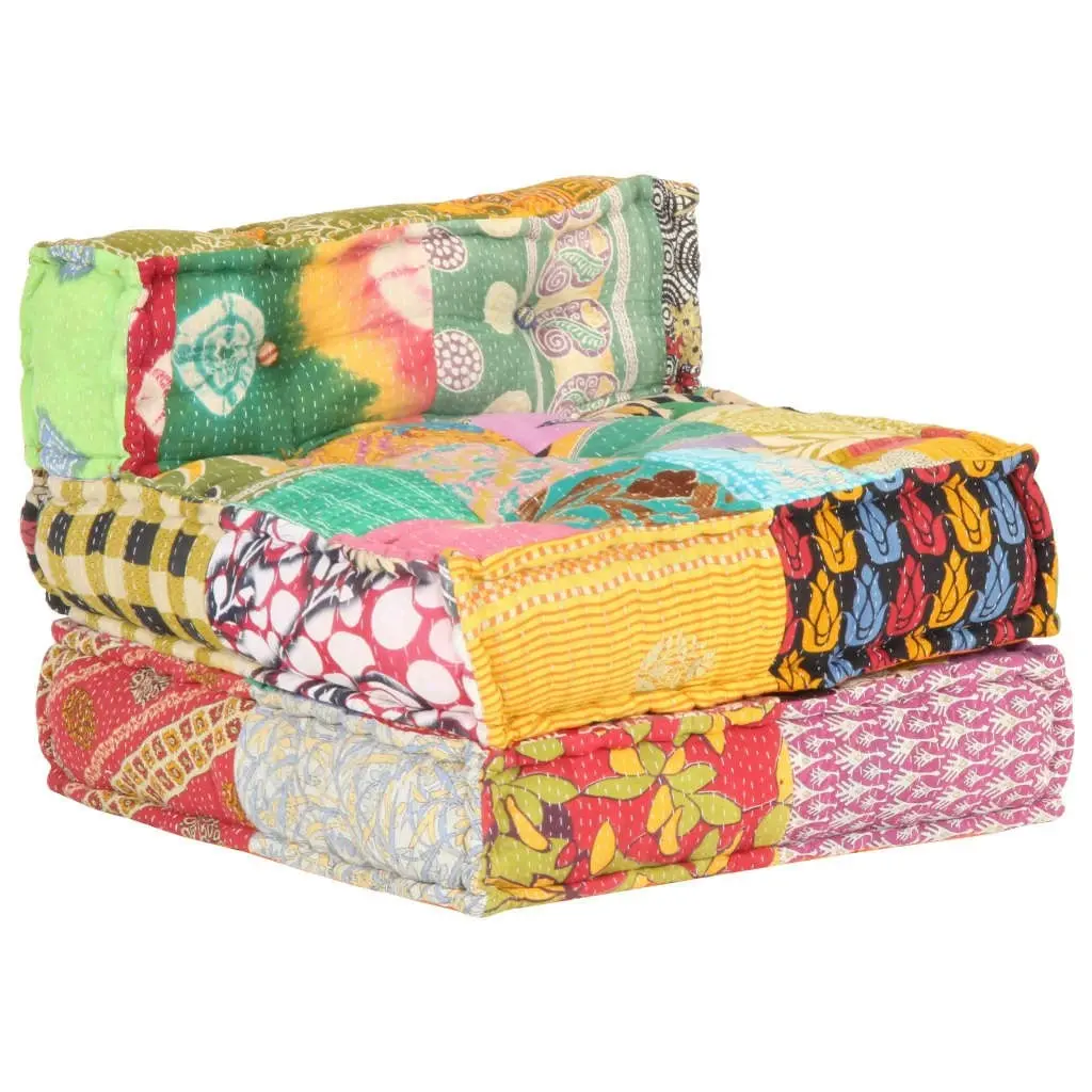 Modular Pouffe Patchwork Fabric 287702