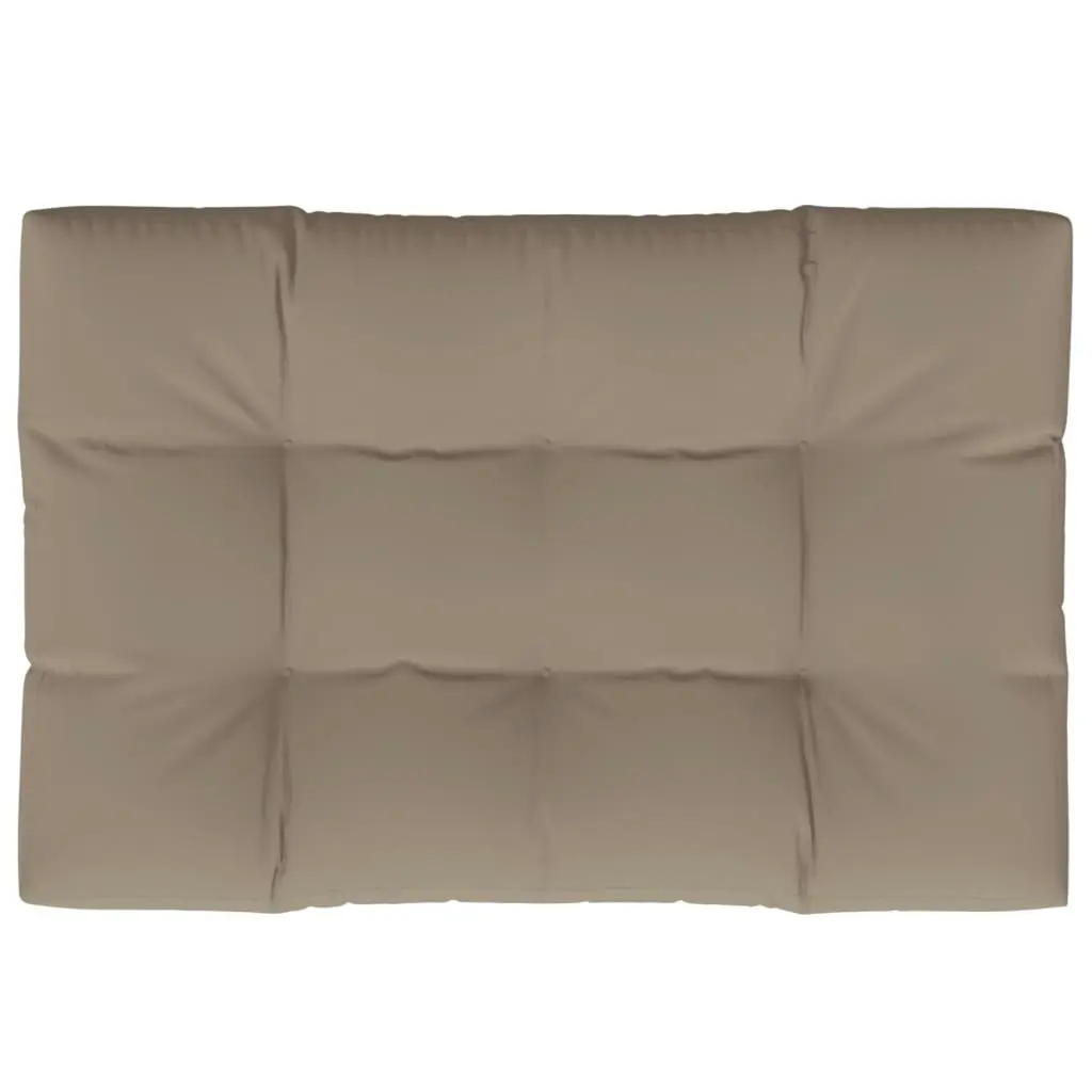 Pallet Cushion Taupe 120x80x12 cm Fabric 360521