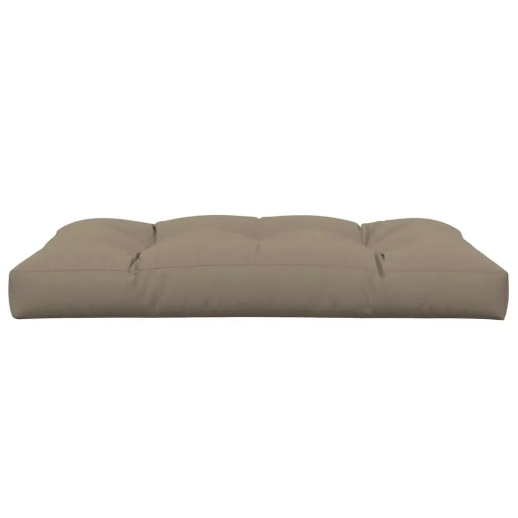 Pallet Cushion Taupe 120x80x12 cm Fabric 360521