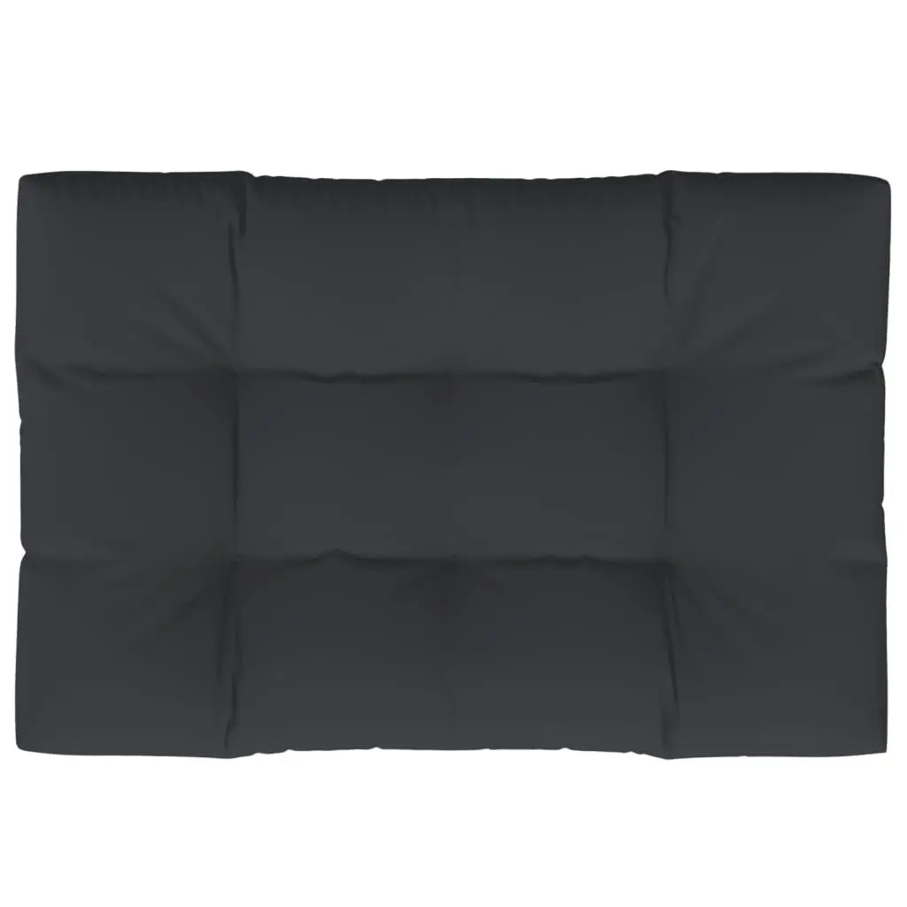 Pallet Cushion Black 120x80x12 cm Fabric 360520