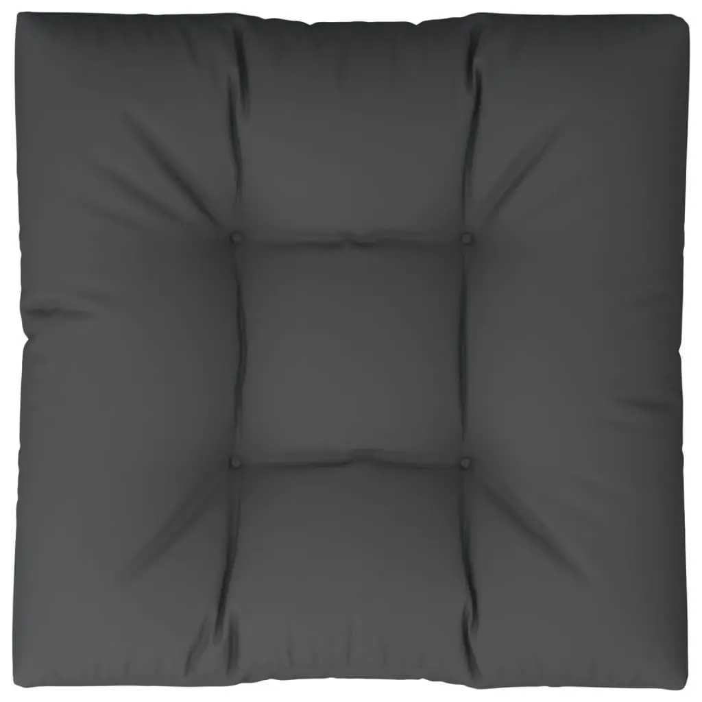 Pallet Cushion Black 80x80x12 cm Fabric 360498