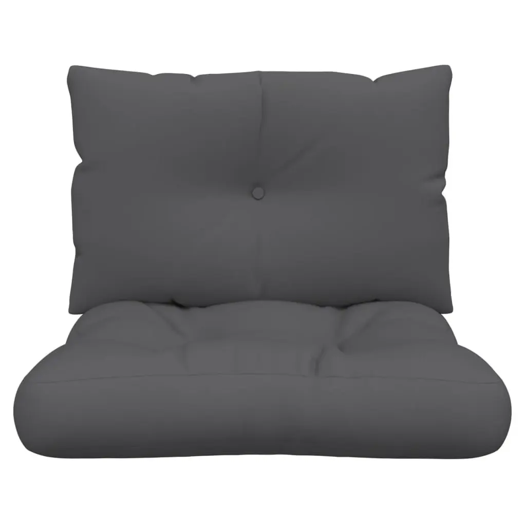 Pallet Cushions 2 pcs Anthracite Fabric 360834