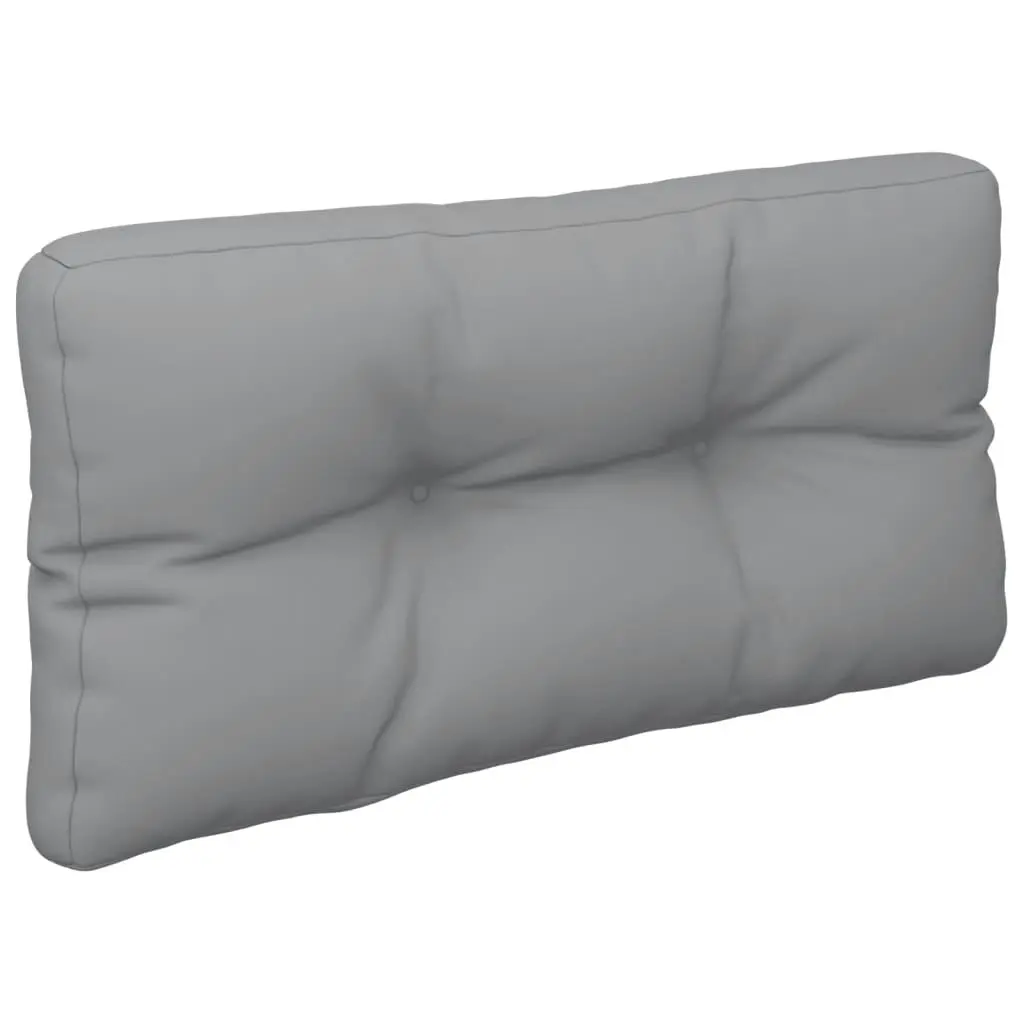 Pallet Cushion Grey 80x40x12 cm Fabric 360602