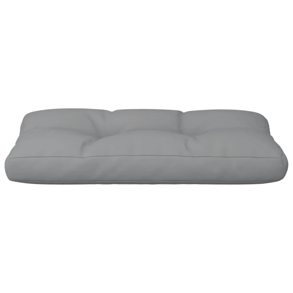 Pallet Cushion Grey 80x40x12 cm Fabric 360602