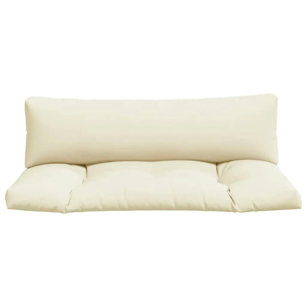 Pallet Cushions 2 pcs Cream Fabric 360924