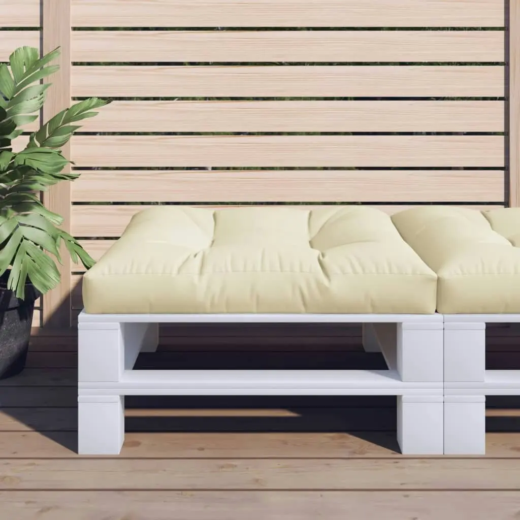 Pallet Cushion Cream 80x80x12 cm Fabric 360493