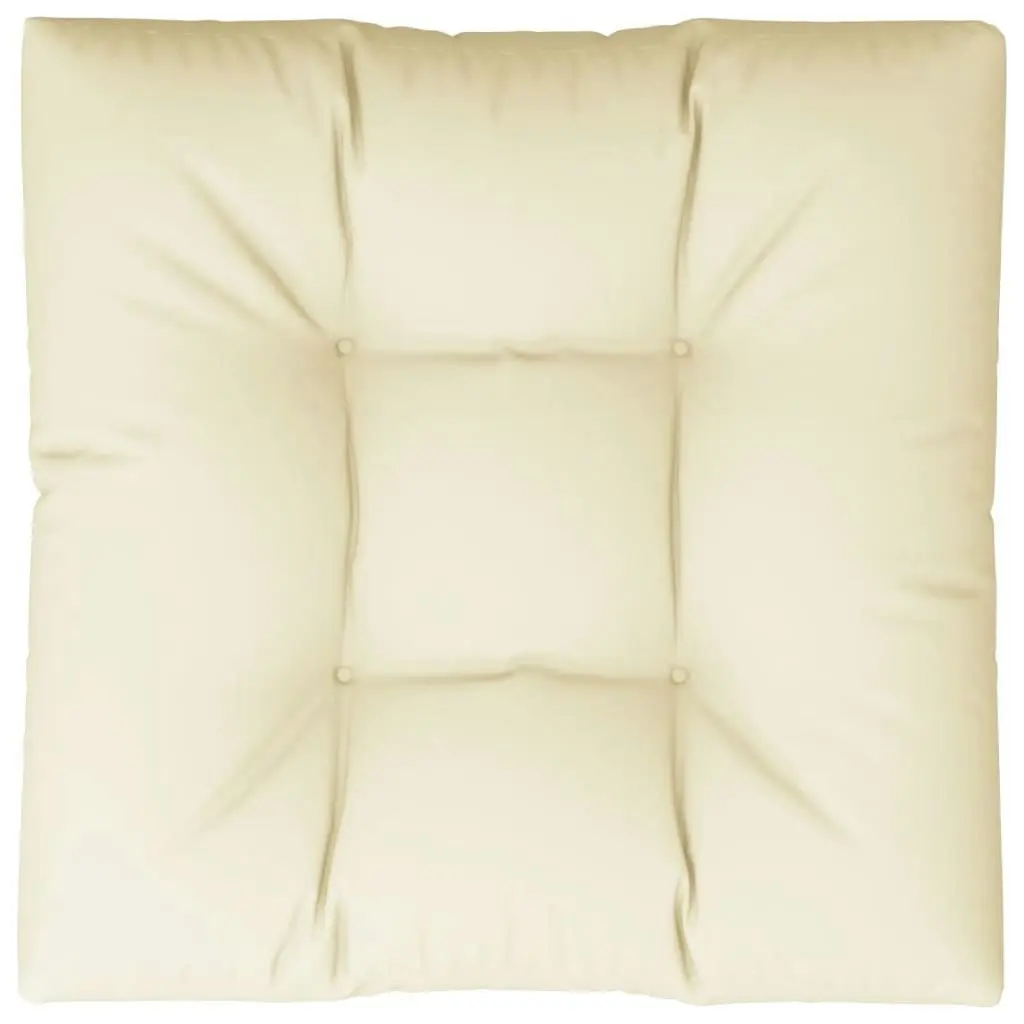 Pallet Cushion Cream 80x80x12 cm Fabric 360493