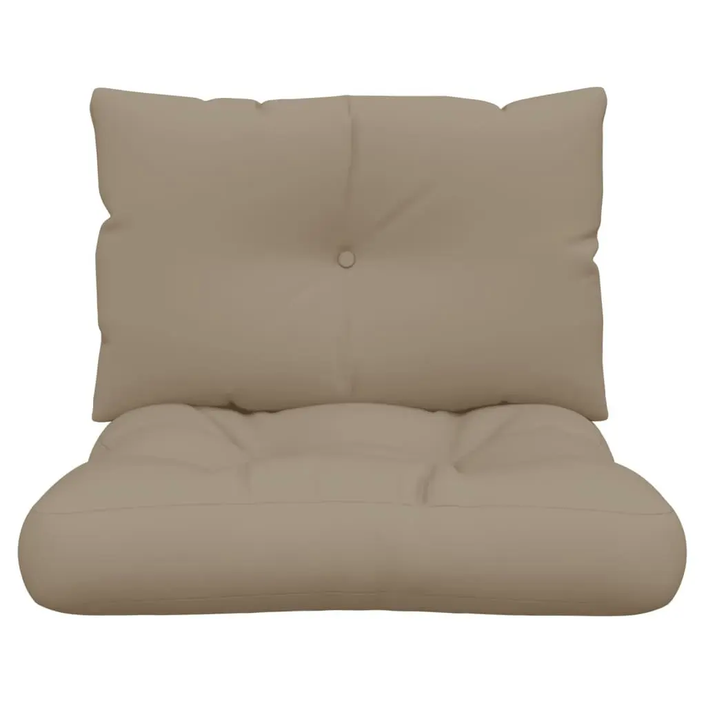 Pallet Cushions 2 pcs Taupe Fabric 360842