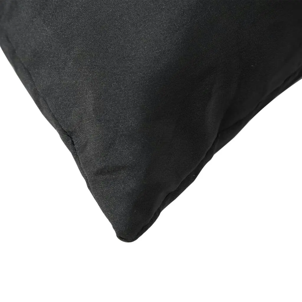 Pallet Cushions 2 pcs Black Fabric 360841