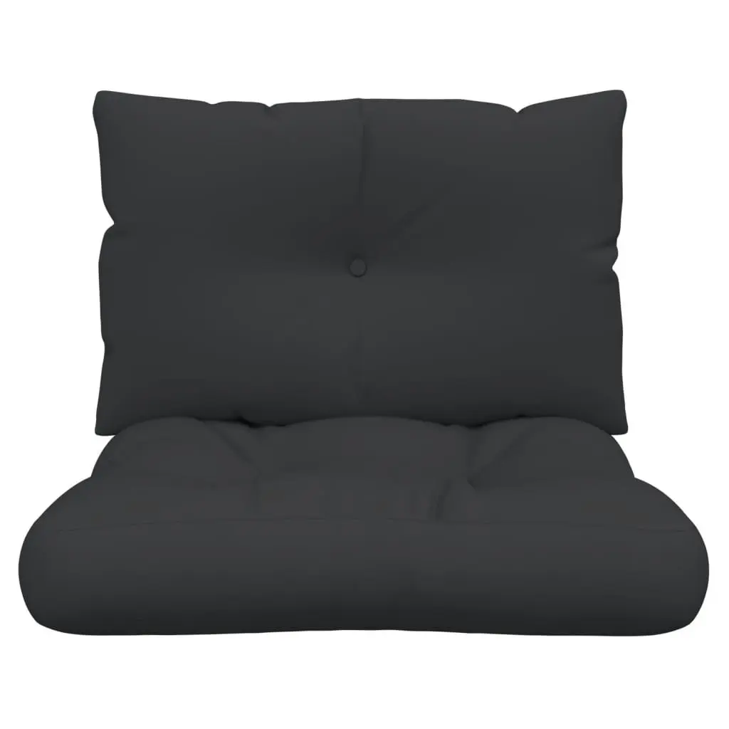 Pallet Cushions 2 pcs Black Fabric 360841