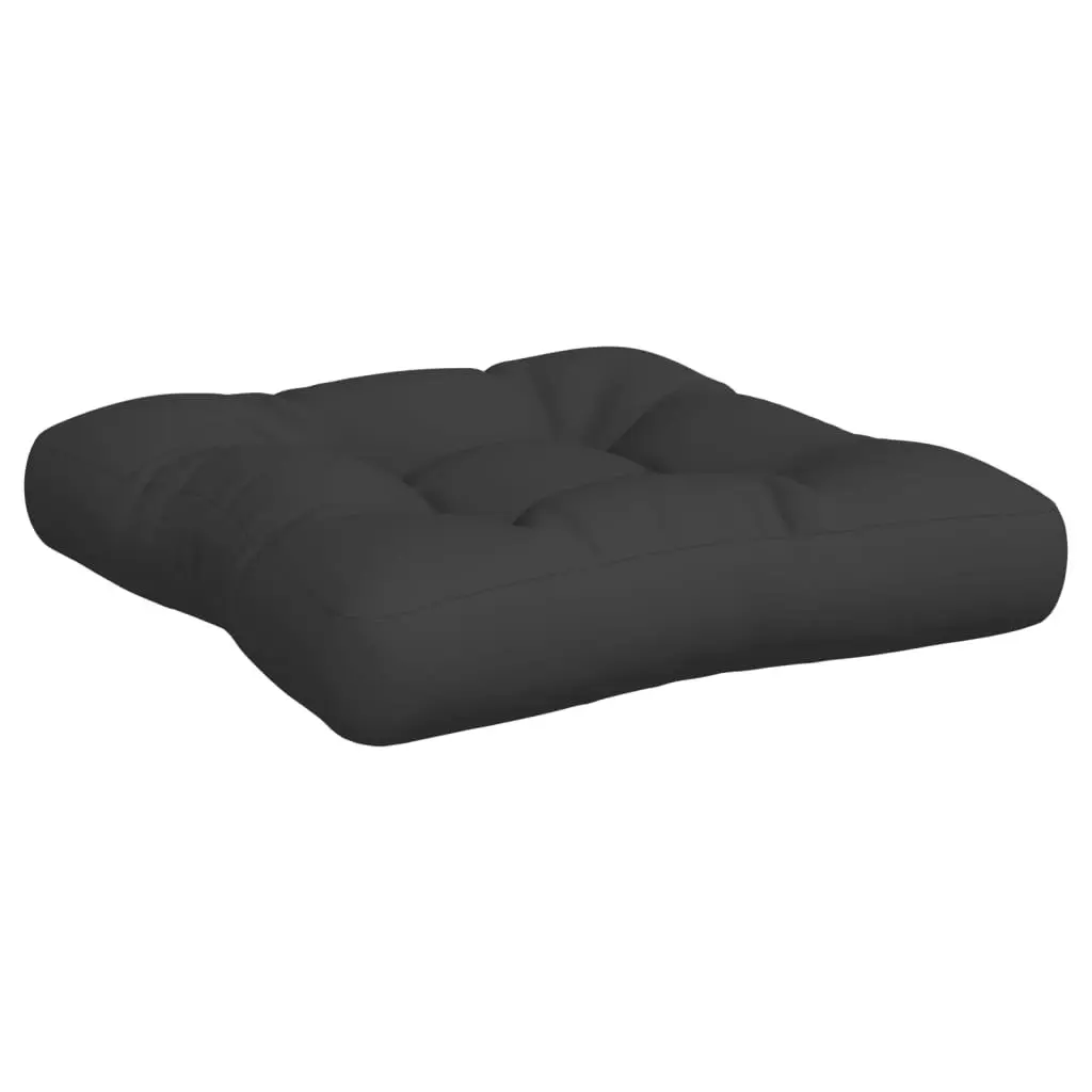 Pallet Cushions 2 pcs Black Fabric 360841