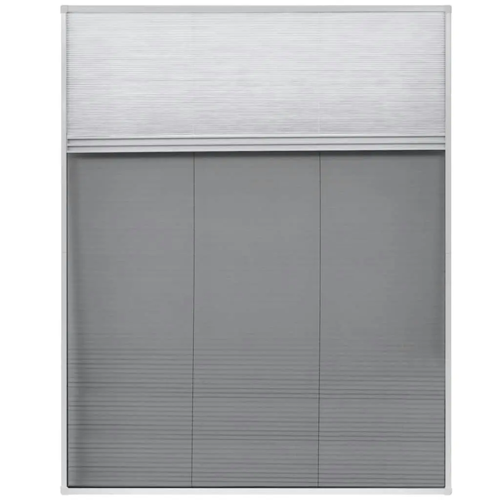 Plisse Insect Screen for Windows Aluminium 80x100 cm with Shade 142616