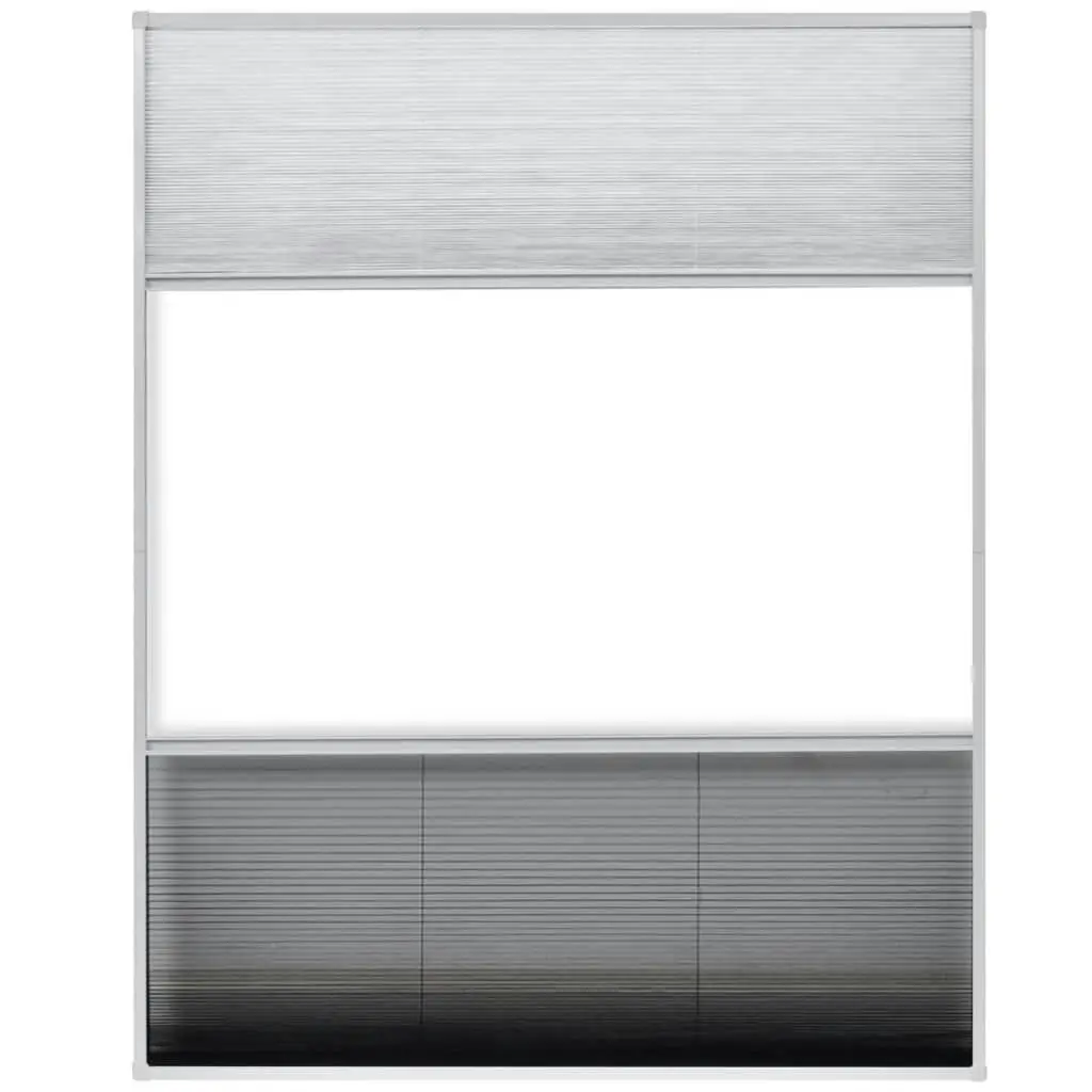 Plisse Insect Screen for Windows Aluminium 80x100 cm with Shade 142616