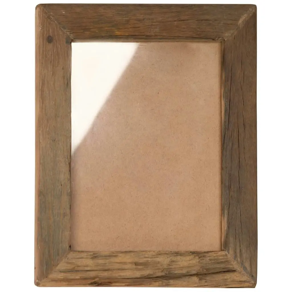 Photo Frames 2 pcs 34x40 cm Solid Reclaimed Wood and Glass 282895