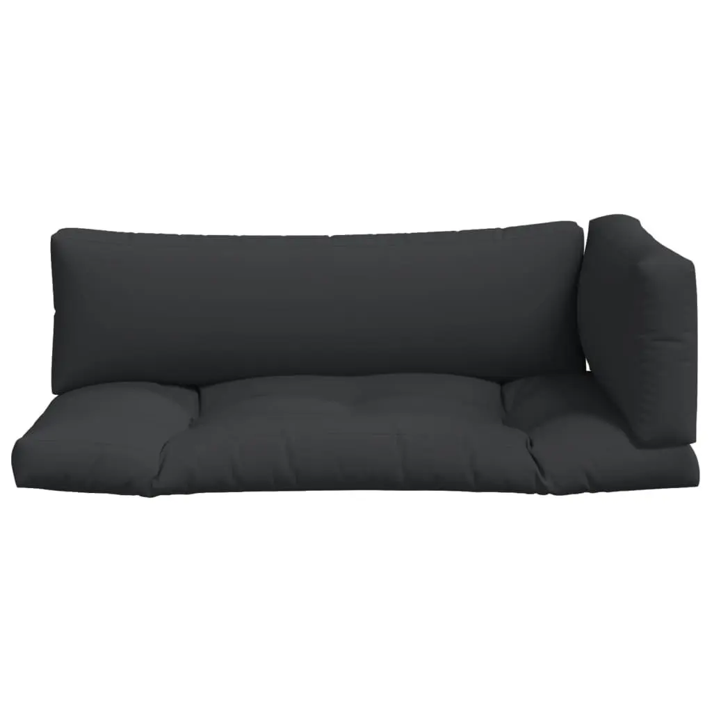 Pallet Cushions 3 pcs Black Fabric 360951