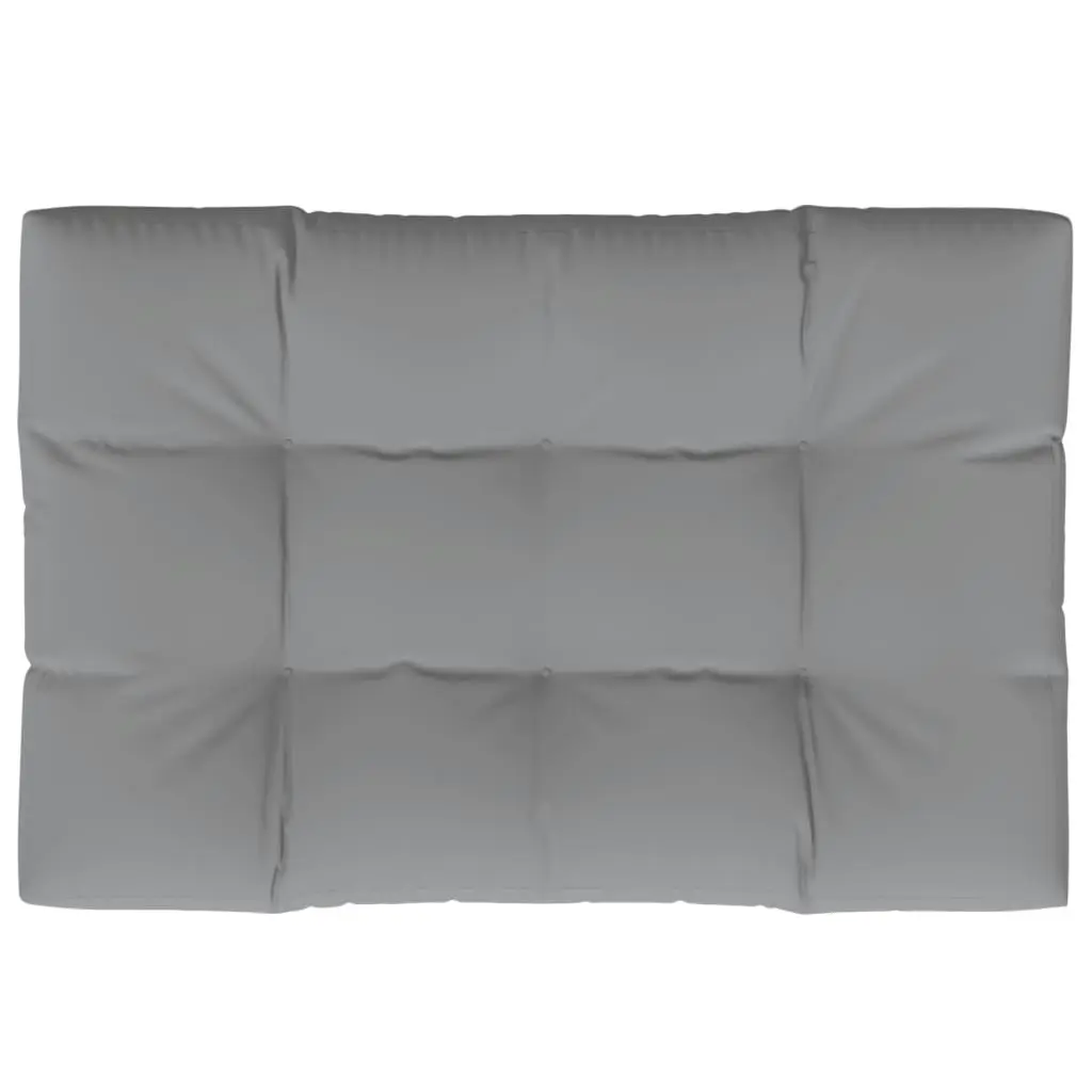 Pallet Cushion Grey 120x80x12 cm Fabric 360514