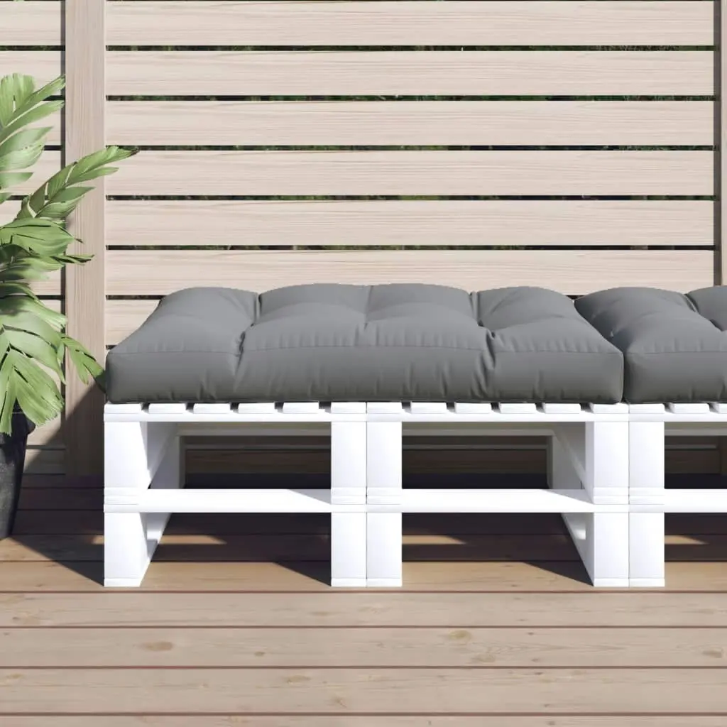 Pallet Cushion Grey 120x80x12 cm Fabric 360514