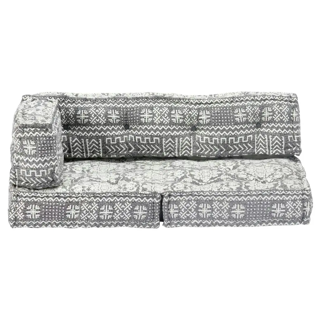 Pouffe Light Grey Fabric 249427