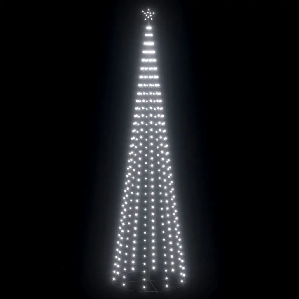 Christmas Cone Tree 752 Cold White LEDs Decoration 160x500 cm 328724