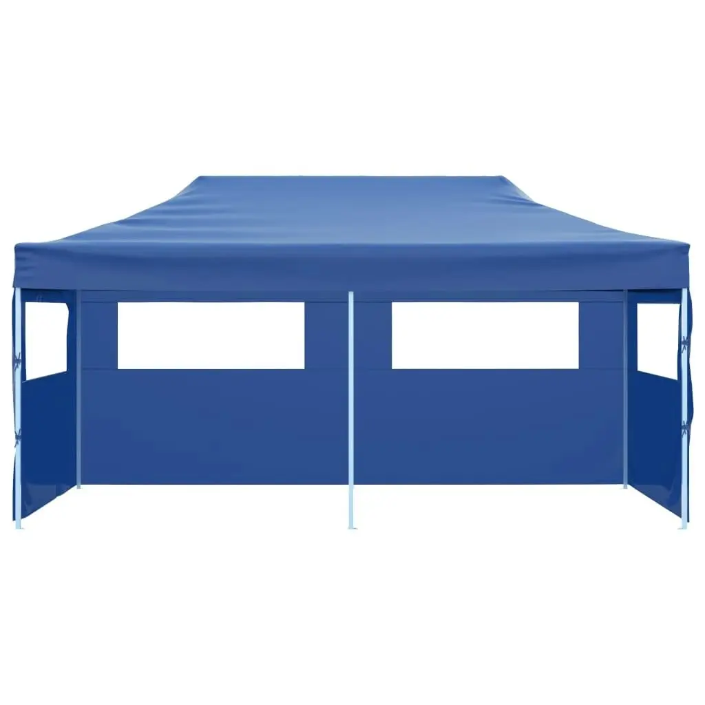 Blue Foldable Pop-up Party Tent 3 x 6 m 41583