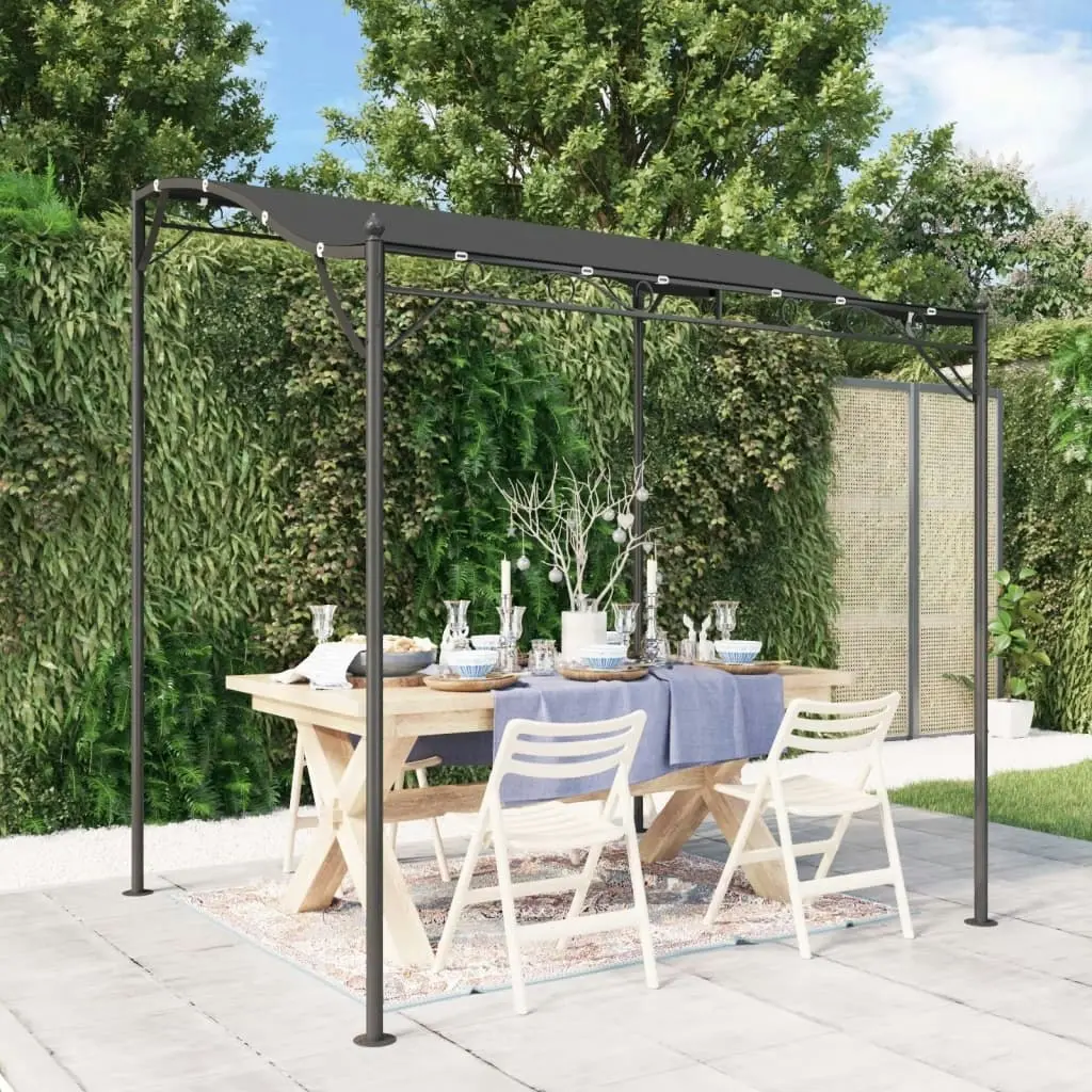 Canopy Anthracite 2x2.3 m 180 g/mÂ² Fabric and Steel 362392