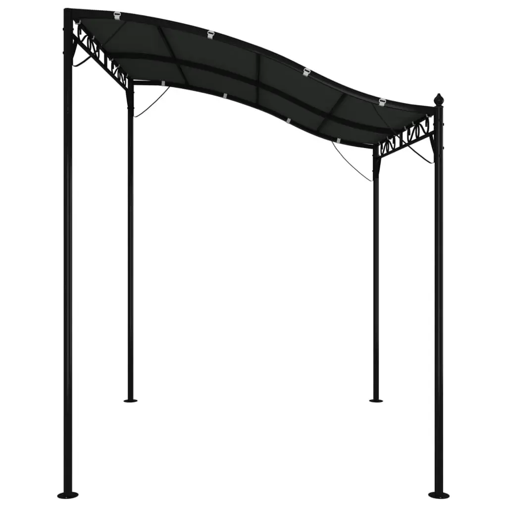 Canopy Anthracite 2x2.3 m 180 g/mÂ² Fabric and Steel 362392