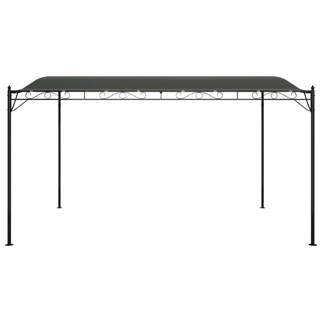 Canopy Anthracite 4x3 m 180 g/mÂ² Fabric and Steel 362395