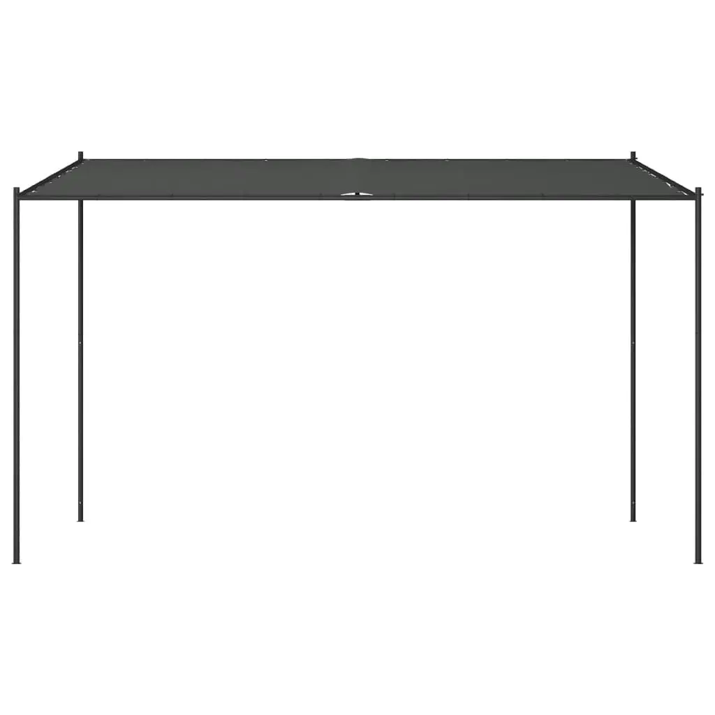 Gazebo Anthracite 4x4 m 180 g/mÂ² Fabric and Steel 362465