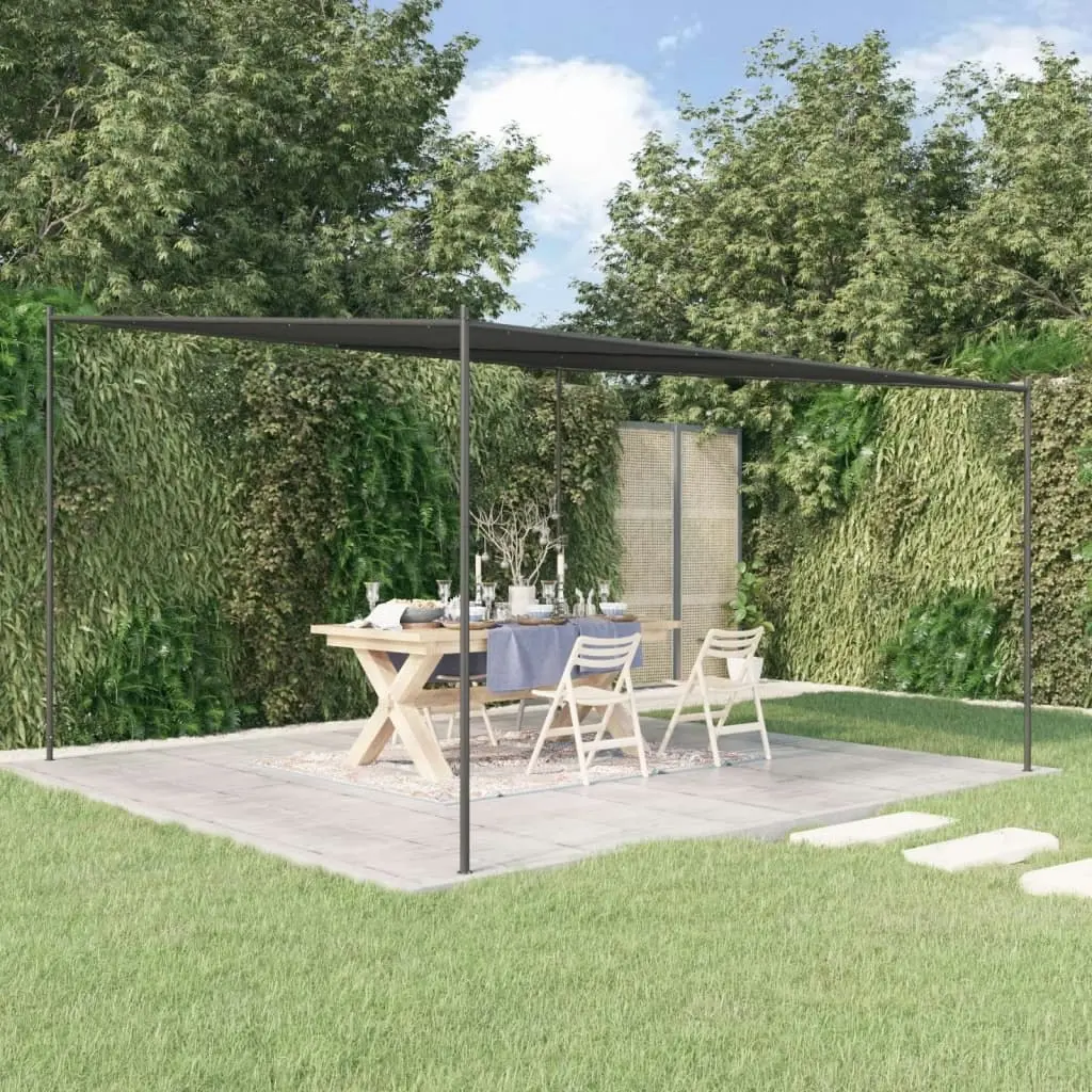 Gazebo Anthracite 4x4 m 180 g/mÂ² Fabric and Steel 362465