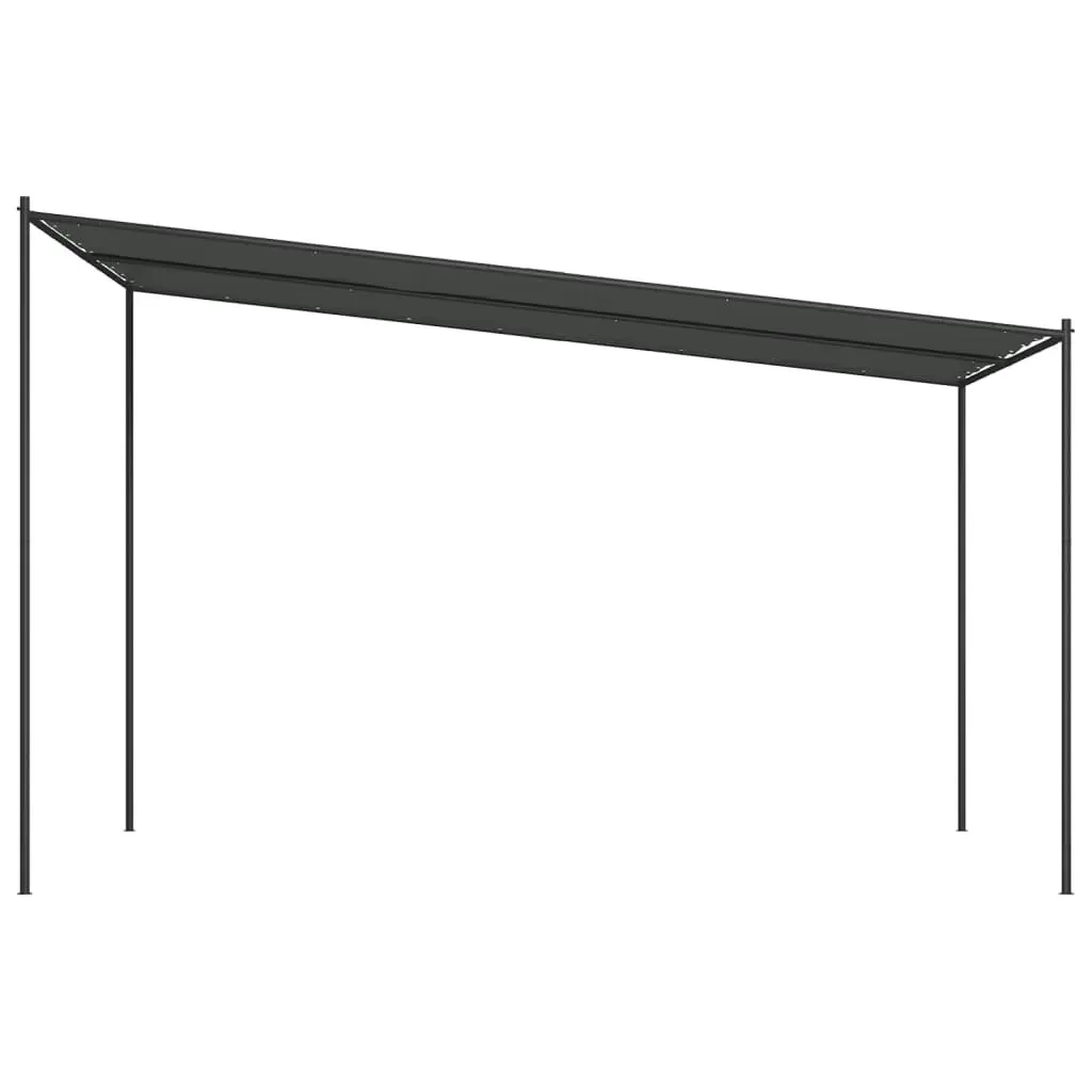 Gazebo Anthracite 4x4 m 180 g/mÂ² Fabric and Steel 362465