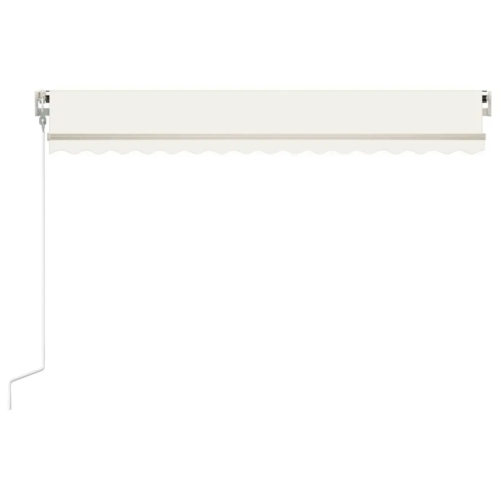 Automatic Retractable Awning 400x300 cm Cream 3095755