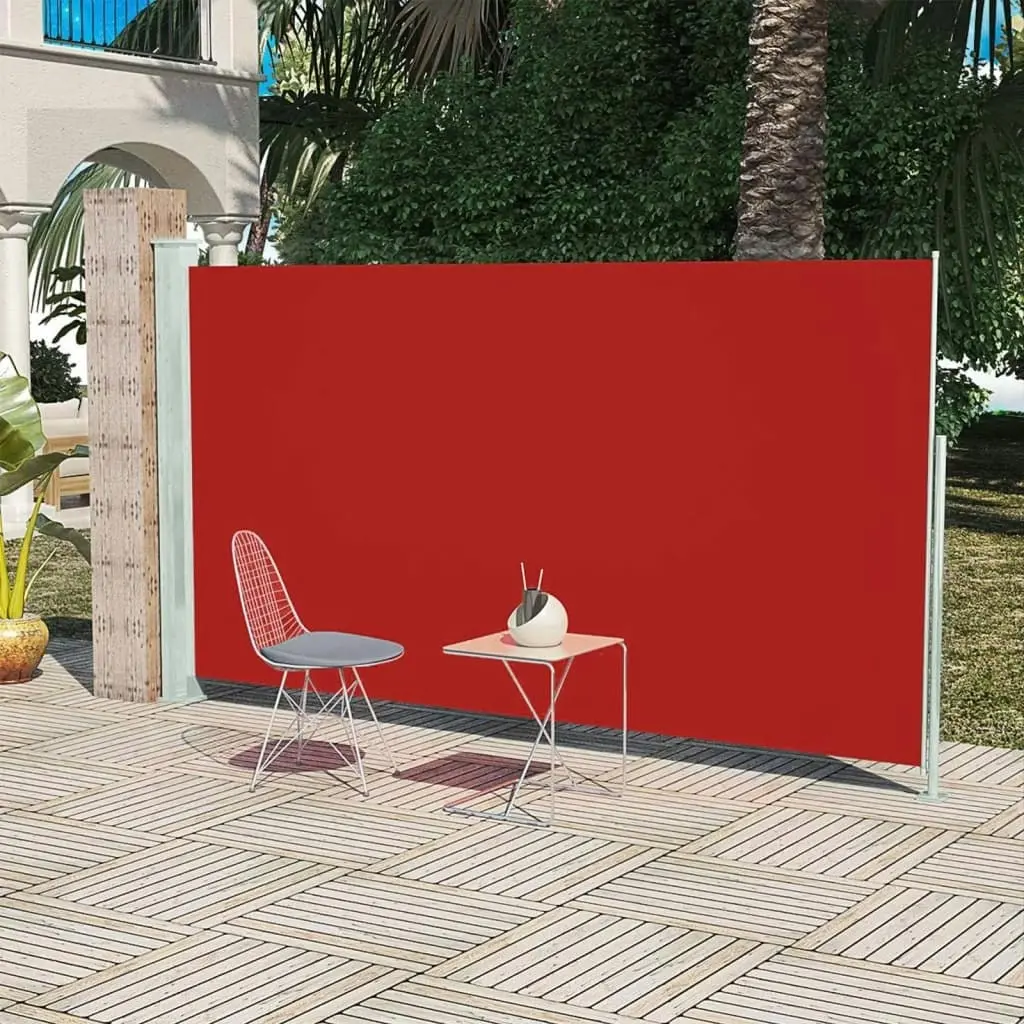 Patio Terrace Side Awning 180 x 300 cm Red 41048