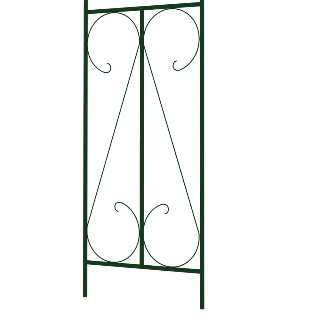 Garden Arch Dark Green 120x38x258 cm Iron 47094