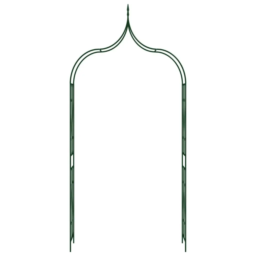 Garden Arch Dark Green 120x38x258 cm Iron 47094