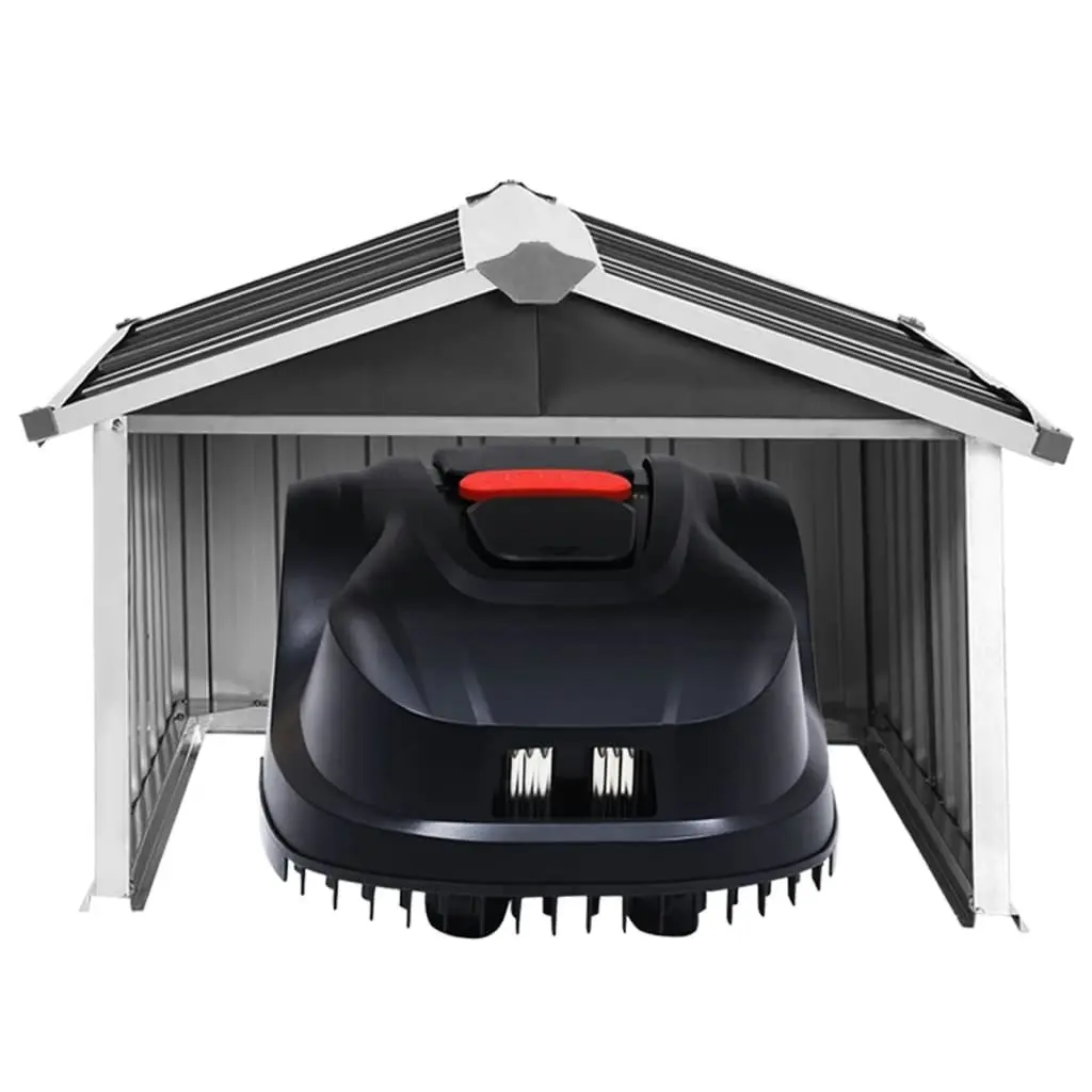 Garden Robot Lawnmower Shed 92x97x63 cm Galvanised Steel Anthracite 150909