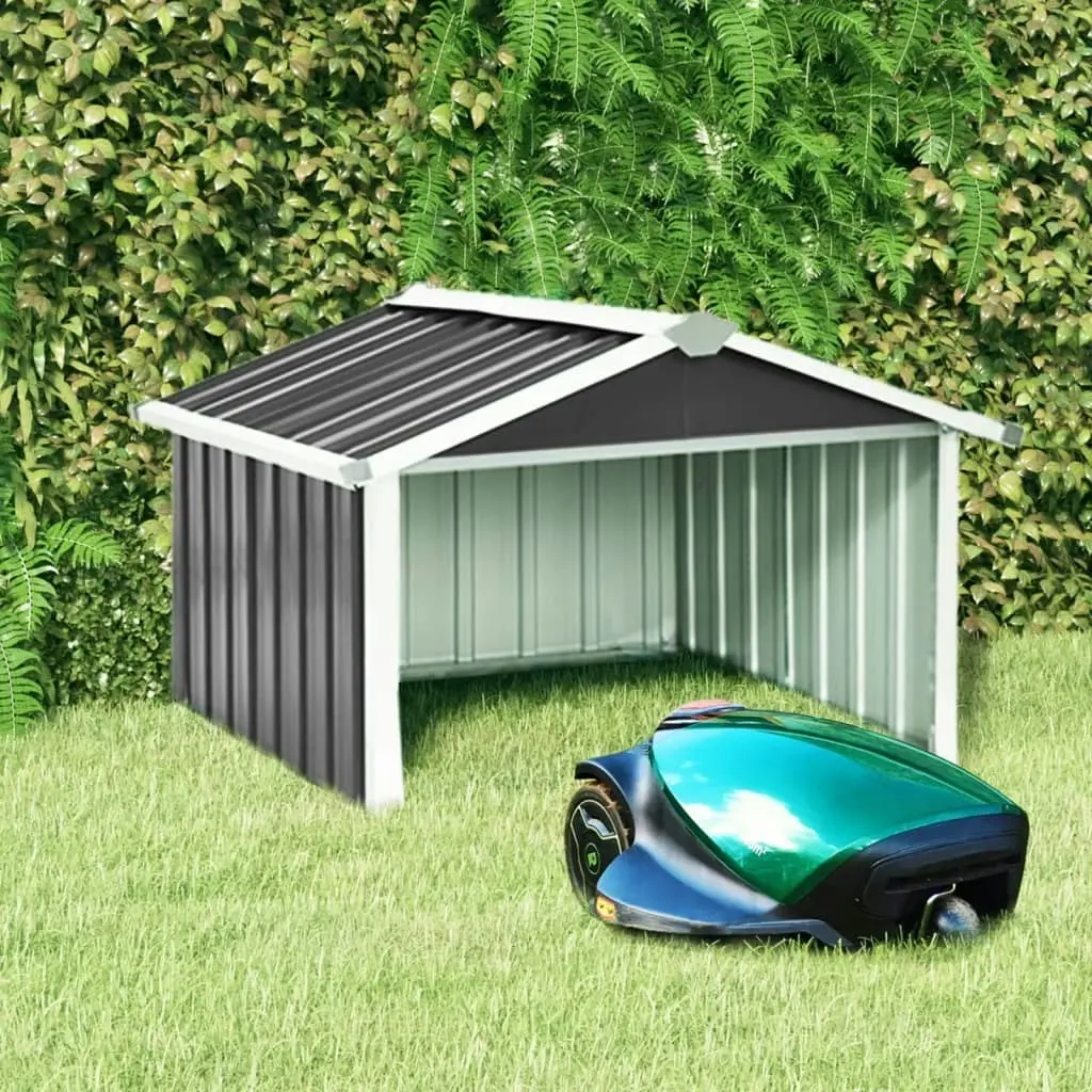 Garden Robot Lawnmower Shed 92x97x63 cm Galvanised Steel Anthracite 150909