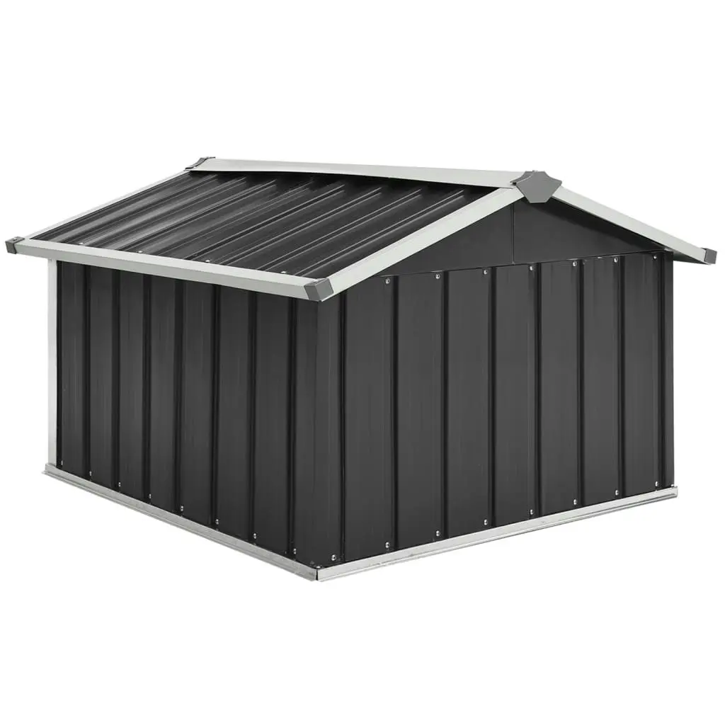 Garden Robot Lawnmower Shed 92x97x63 cm Galvanised Steel Anthracite 150909