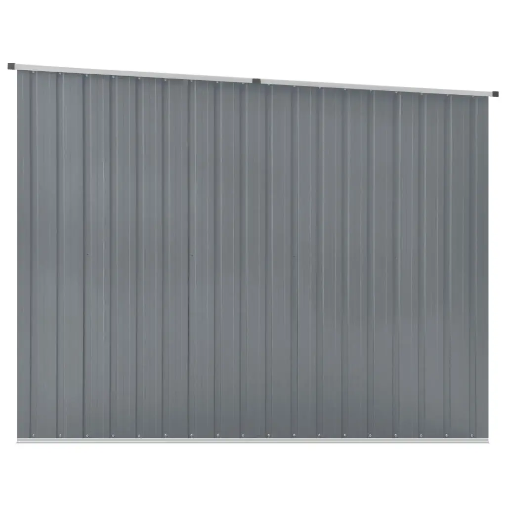 Garden Shed Grey 195x198x159 cm Galvanised Steel 46254