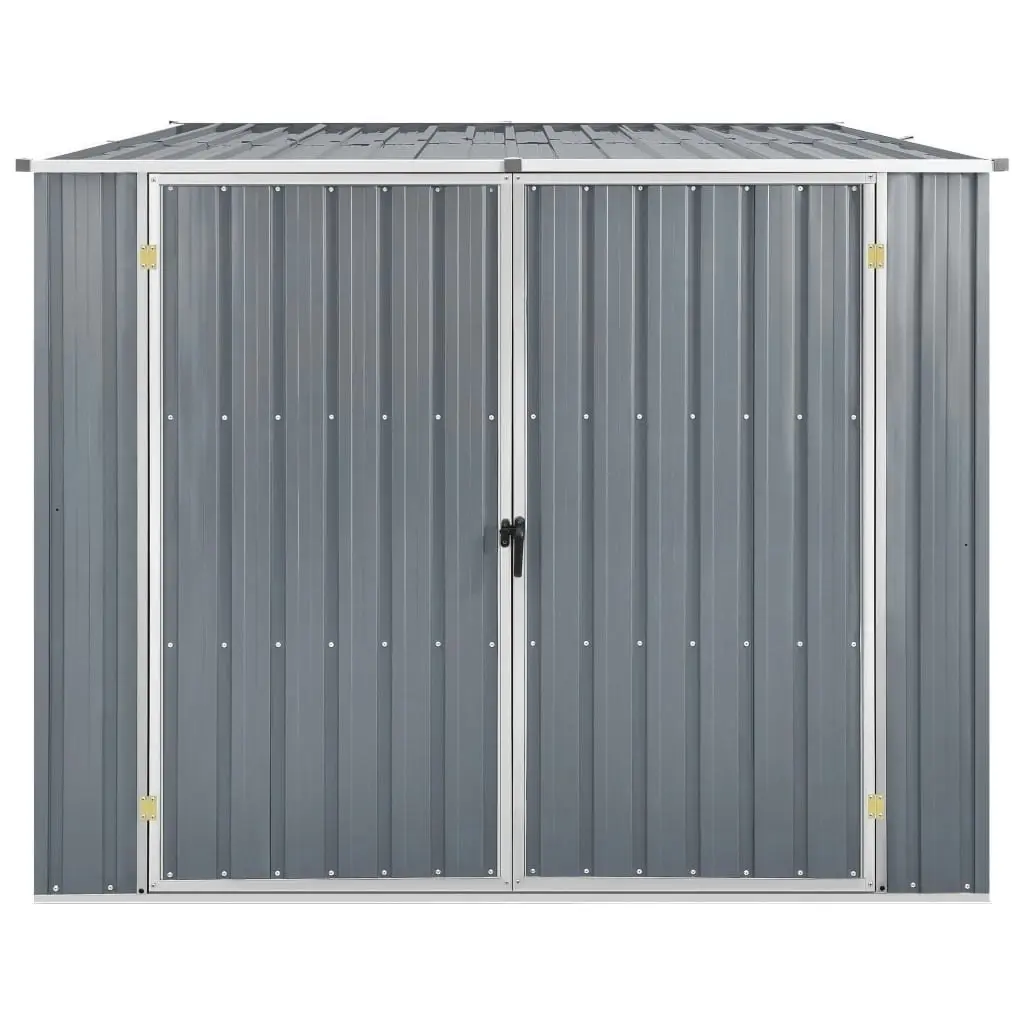 Garden Shed Grey 195x198x159 cm Galvanised Steel 46254