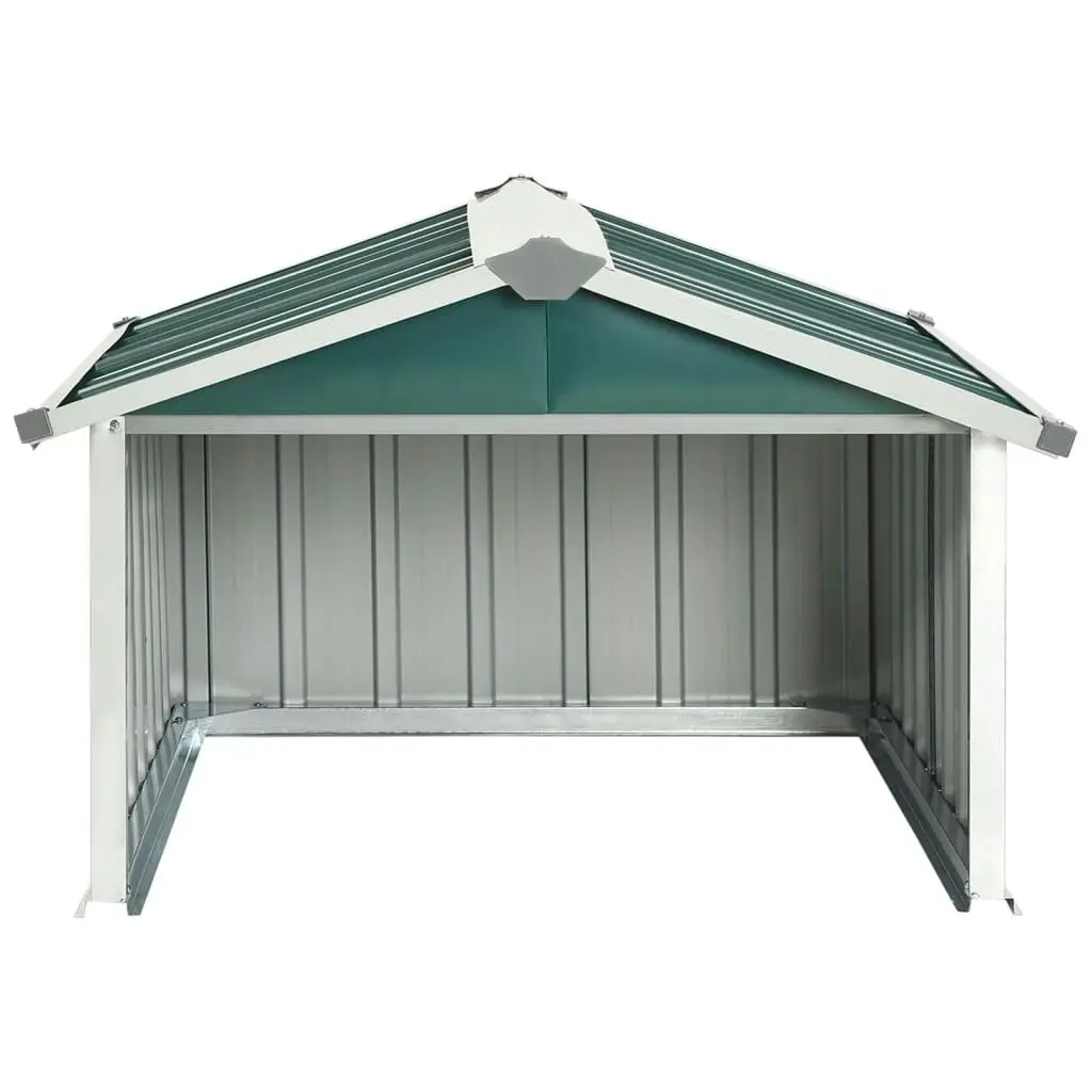 Garden Robot Lawnmower Shed 92x97x63 cm Galvanised Steel Green 150907