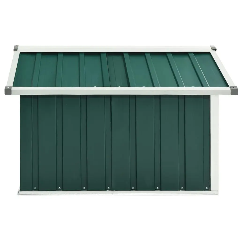 Garden Robot Lawnmower Shed 92x97x63 cm Galvanised Steel Green 150907